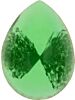 Glass Cabochon Tropfen 14x10mm green white marbled